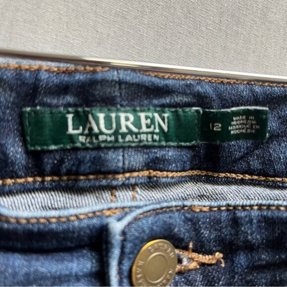 Lauren Ralph Lauren Modern Straight Curvy denim jeans Sz 12 - Picture 7 of 14